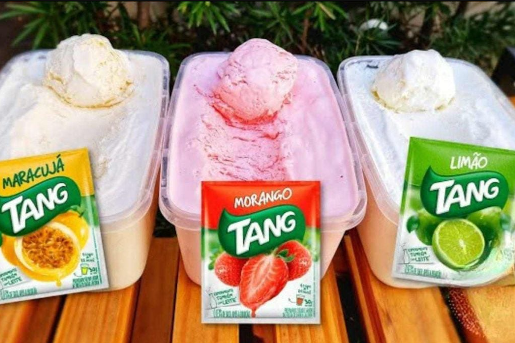Sorvete Caseiro com Tang que Parece de Sorveteria